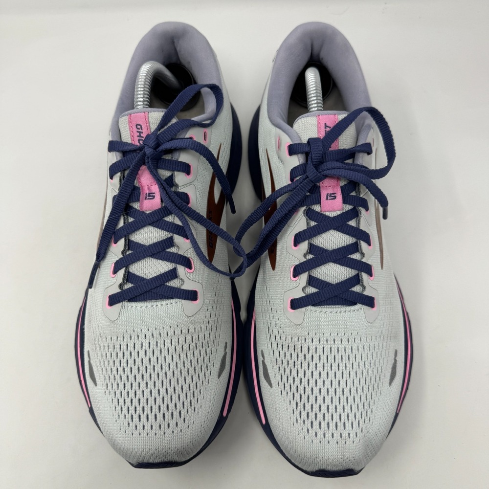 Brooks Ghost 15 1203801B492 White/Copper‎ Running Shoes Sneakers Women's Size 11 - Picture 3 of 12